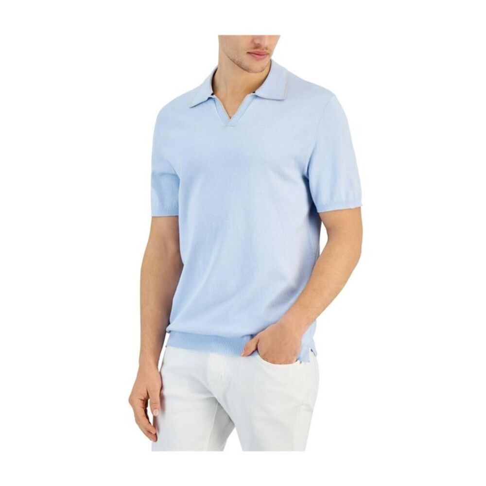 Alfani Mens Open-Collar Polo Sweater, NWT